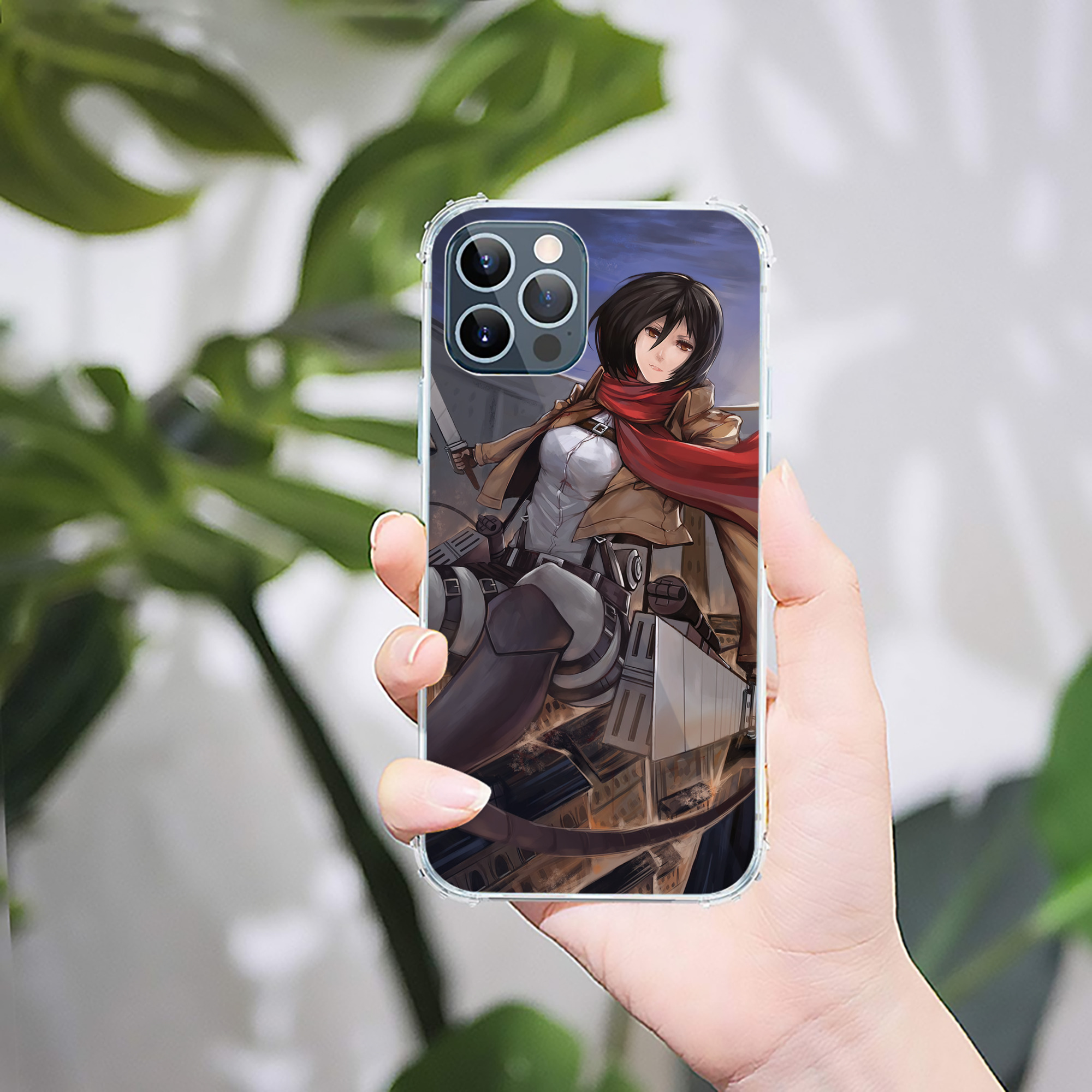（画像用） 進撃の巨人 Attack on Titan 【iPhone 12シリーズ対応】透明スマホケース（クリアソフトケース）